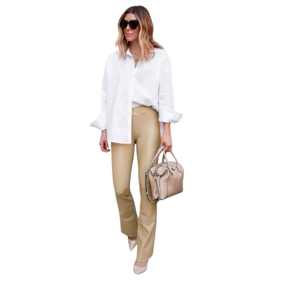Splendid | Splendid X Cella Jane Vegan Leather Flare Legging, Size XS NWT - Picture 1 of 12